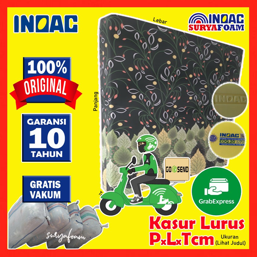 Kasur Busa Inoac Asli Original EOQ D20 Matras Warna Busa Kuning All Size Garansi Resmi 8 Tahun 200x2