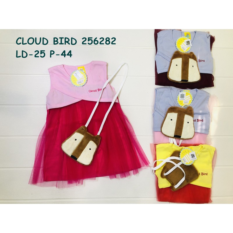 CLOUD BIRD 256282 DRESS TILE TAS CHIPMUNK ANAK BAYI