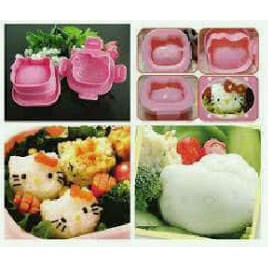 CETAKAN NASI &amp; TELUR Bento tools Egg Rice mold ball ktty star heart fish bear rabbit mobil