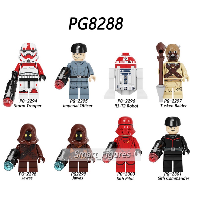 Storm Trooper Mainan Robot Minifigures Imperial Star Wars R3-T2 Raider Jawas Sith Pilot PG8288