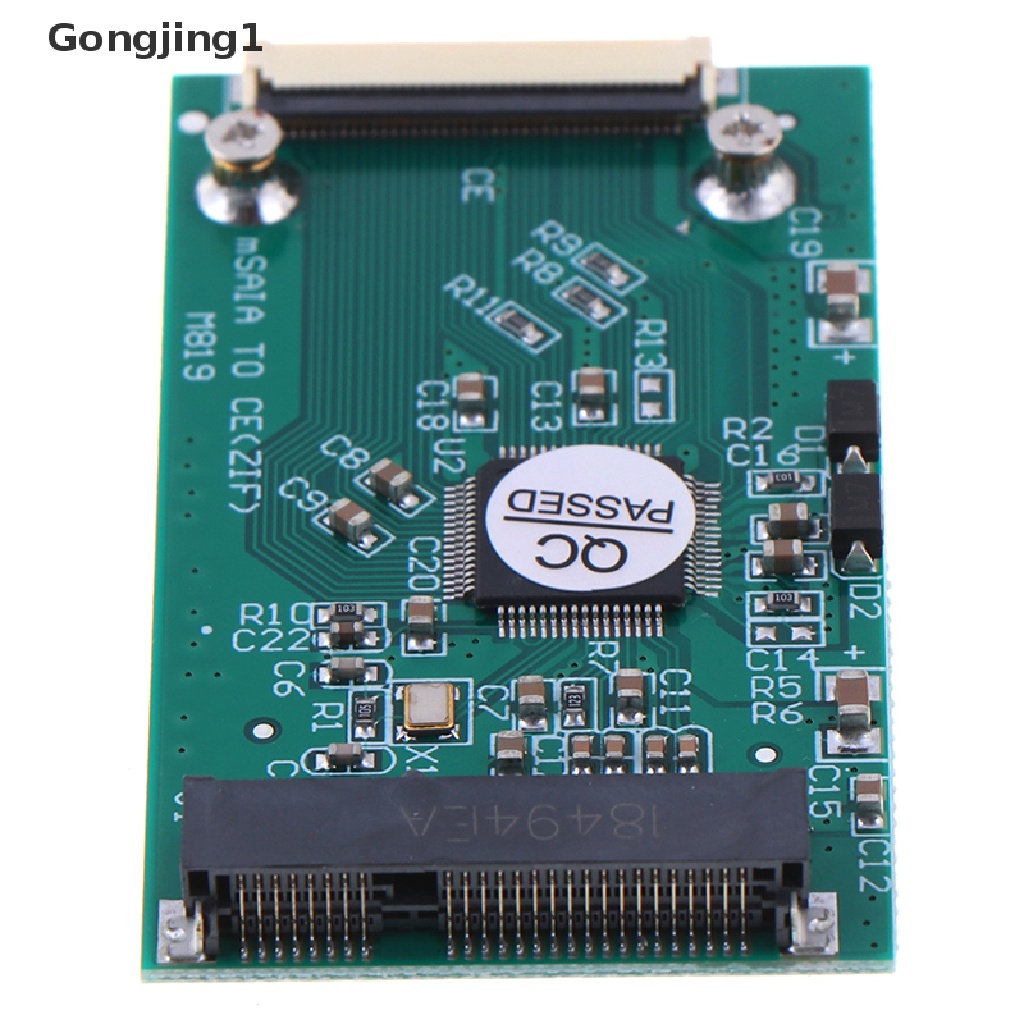 Gongjing1 Kabel Adapter Converter Mini mSATA PCI-E SSD to 40Pin ZIF Card CE Panjang 1.8 &quot;