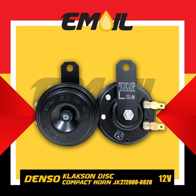 Klakson disc denso 12 volt JK272000-6920 compact horn