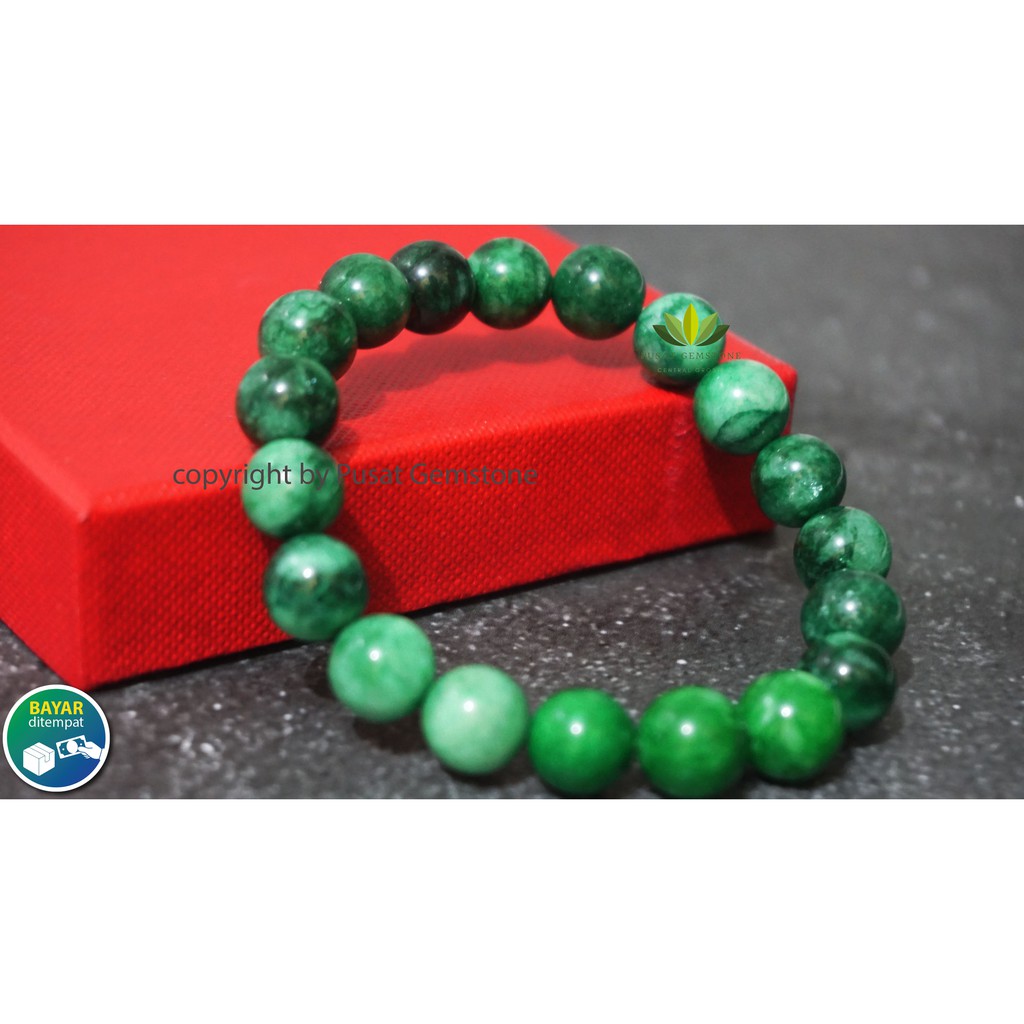 Gelang Batu Giok Jadeite Jade