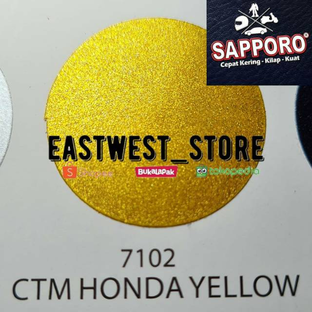 Ctm Honda Yellow 7102<br />sapporo Spray Paint Cat Semprot 300 Cc