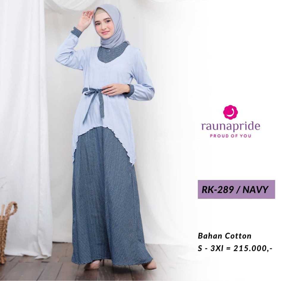 Gamis Rauna Terbaru / RK - 288 / 289 / 290 / Fashion Muslim