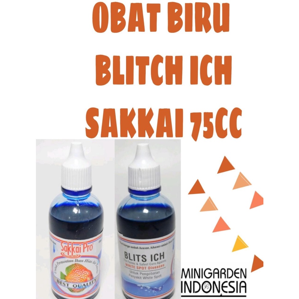 BLITS ICH BESAR 75ML SAKKAI OBAT BIRU IKAN OBAT JAMUR KULIT WHITE SPOT