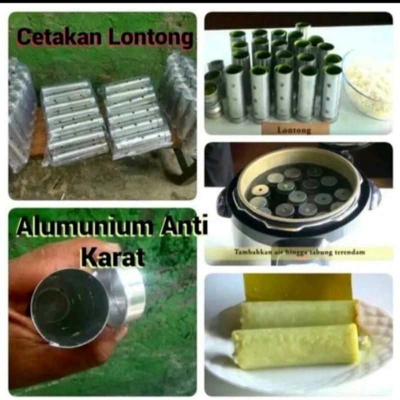 cetakan lontong isi 1 pcs ukuran 4x15 cm/cetakan lopis bahan alumunium