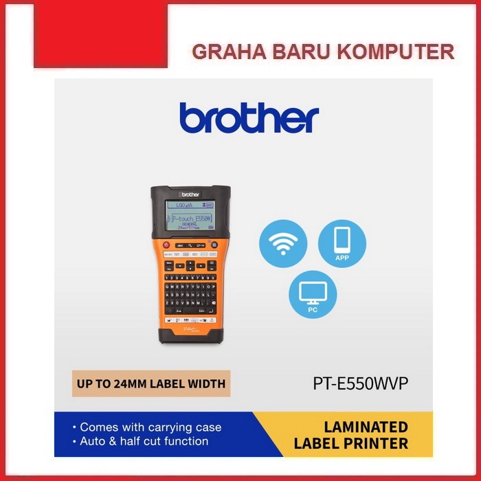 

Brother P-Touch PT-E550WVP Printer Label Laminated Sticker