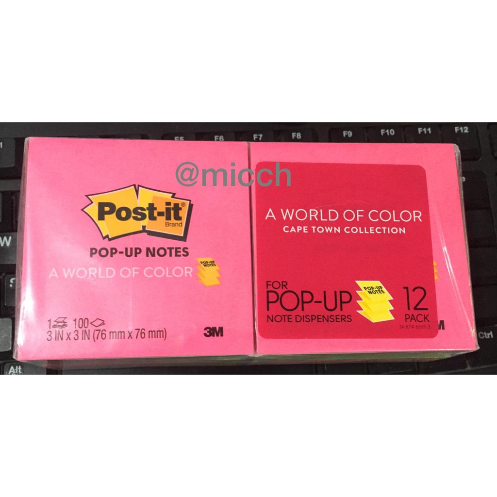 

3M POP UP NOTES - 12AN (76 X 76 MM) @12PAD/PAK