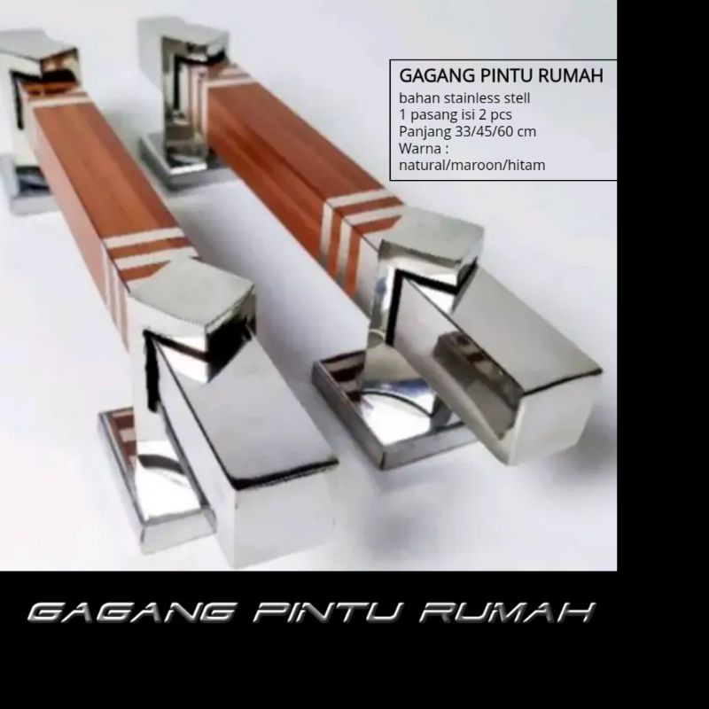 handle pintu rumah/gagang pintu rumah SPB 33/45/60 cm 800 gr