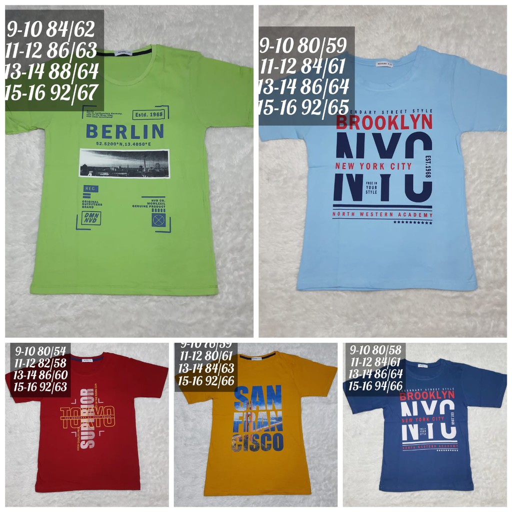 Kaos Nevada Boy tshirt Anak cowok laki laki original branded matahari