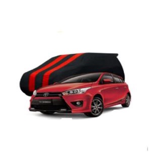 Sarung Mobil Body Cover 2 Warna Merah Hitam Toyota Yaris