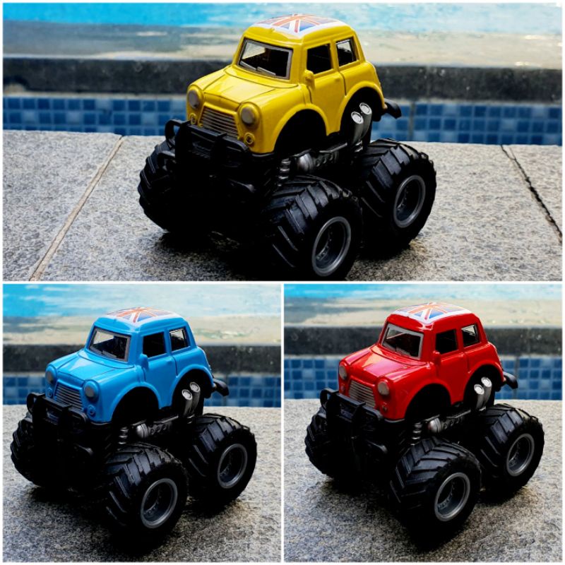 Mainan Mobil Jip Off Road 4 Drive Inertial Bigfoot JEEP Monster Truck Miniatur Diecast Mobil Mobilan