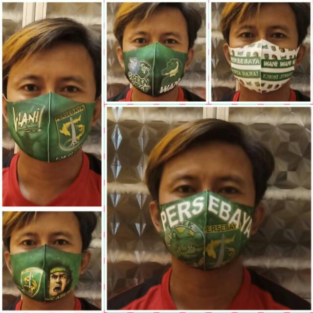 Masker Persebaya print 3d