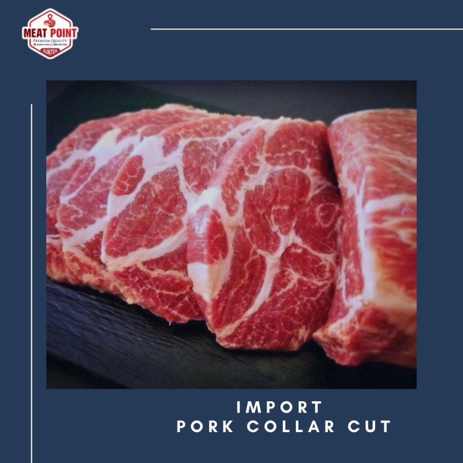 

Import Pork Collar Kapsim 1 cm (500 gram) NON HALAL