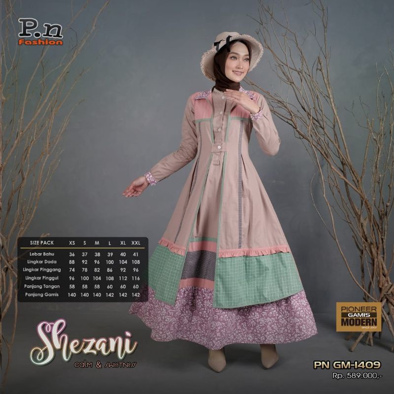 gamis dress PN fashion