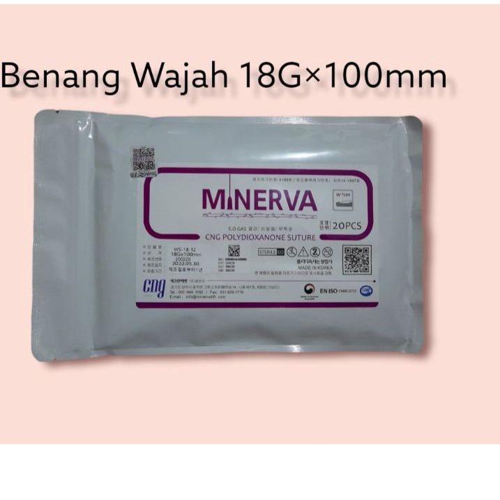 Trx0g0Fu--Minerva Face Thread Lift PDO 18G 100mm/COG/MOLDING/FISHBONE /Benang Wajah Korea/Ecer/2pcs 