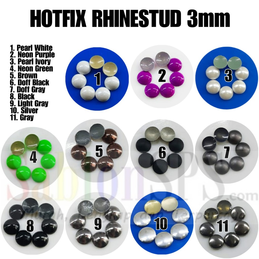 HOTFIX RHINESTUD 3mm