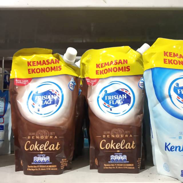 

Susu Kental Manis Bendera Frisian Flag Coklat (Pouch 560gr)