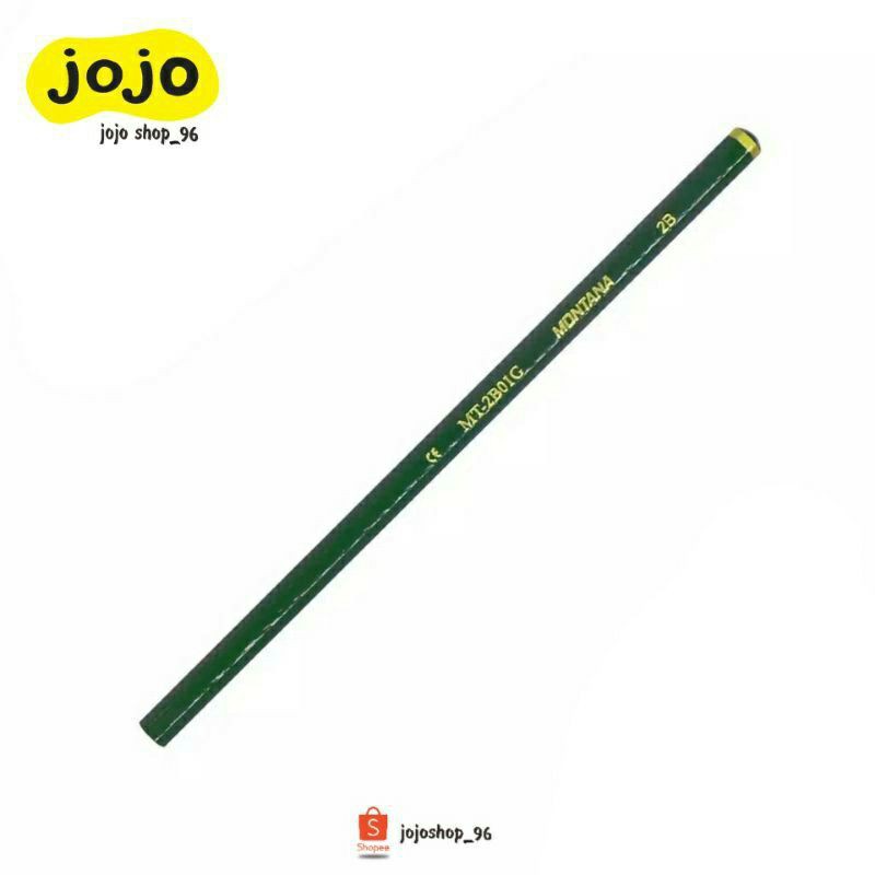 

Pensil 2B Hexagonal Grip MONTANA MT-2B01G Hijau Isi 12pcs