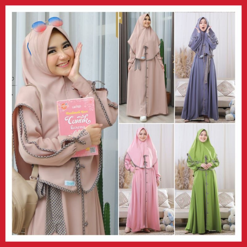 Gamis Annisa Set Khimar Original By Swarga Hijab Syar'i