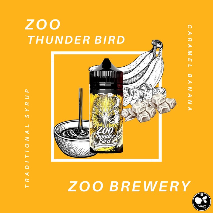 Liquid Zoo Thunder Bird Caramel Banana 100ML by Vape Zoo - Authentic Liquid