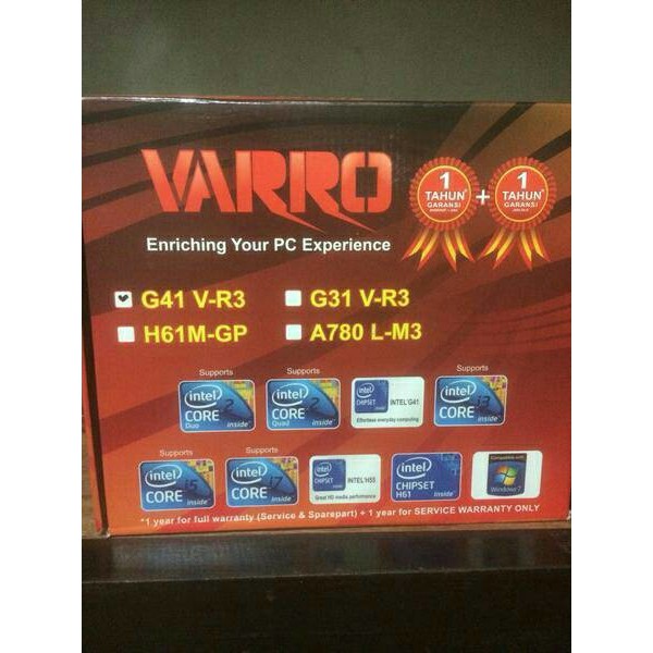 Motherboard Varro G41 DDR3 Socket 775