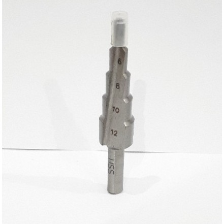 Mata Bor Besi Kayu Pagoda / Step Steel Cone Drill Bits HSS 4-12 Mm