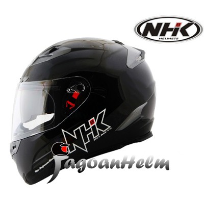 NHK Helm RX9 / RX 9 Hitam DOP / RX-9 SOLID Black Doff