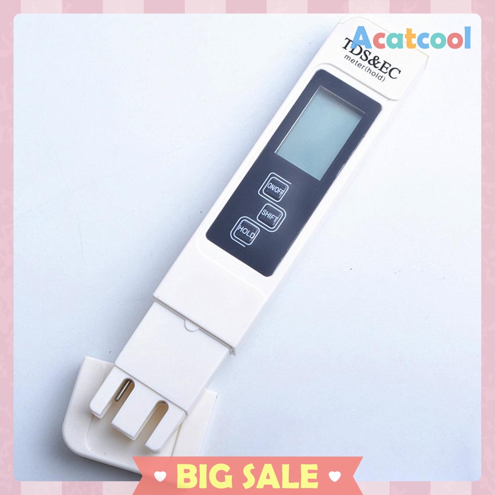 Portable 3 in 1 LCD Digital TDS EC PPM Water Quality Meter Tester Pen