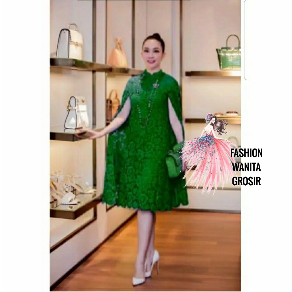 FWG - DRESS MARTHA / DRESS BRUKAT / DRESS WANITA / DRESS NATAL / PAKAIAN WANITA DRESS