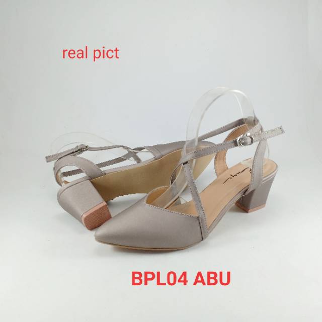 EMYE - Sepatu Sandal Pesta Heels Wanita Elegan 5cm Tali Gesper BPL03