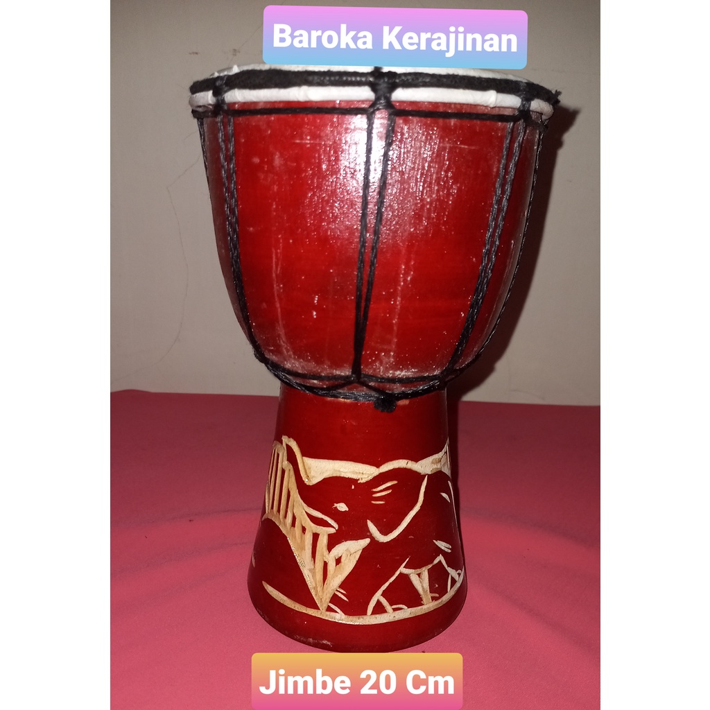 Gendang Jimbe Anak Carving Uk 20  cm