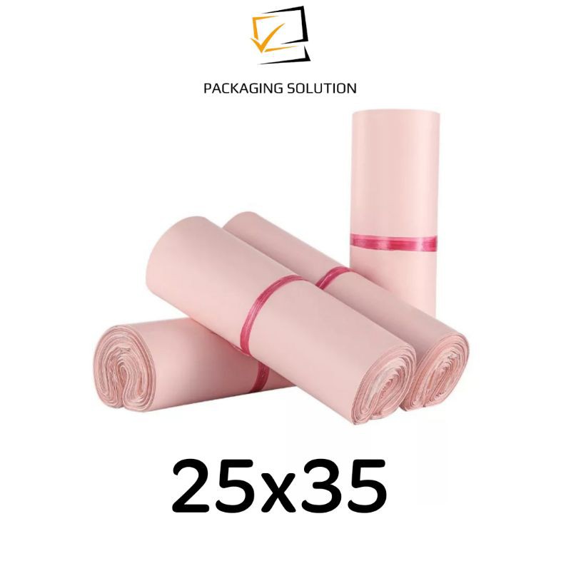 Plastik Polymailer Pink 25x35