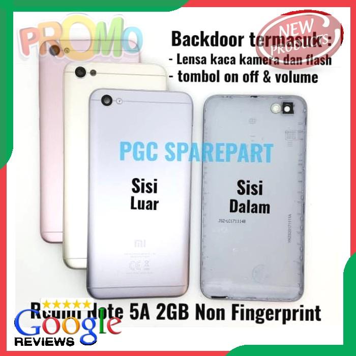 SPAREPART HP BACKDOOR REDMI NOTE 5A RAM 2GB TUTUP BATERAI CASING BACKCASE BACKCOVER TERLENGKAP
