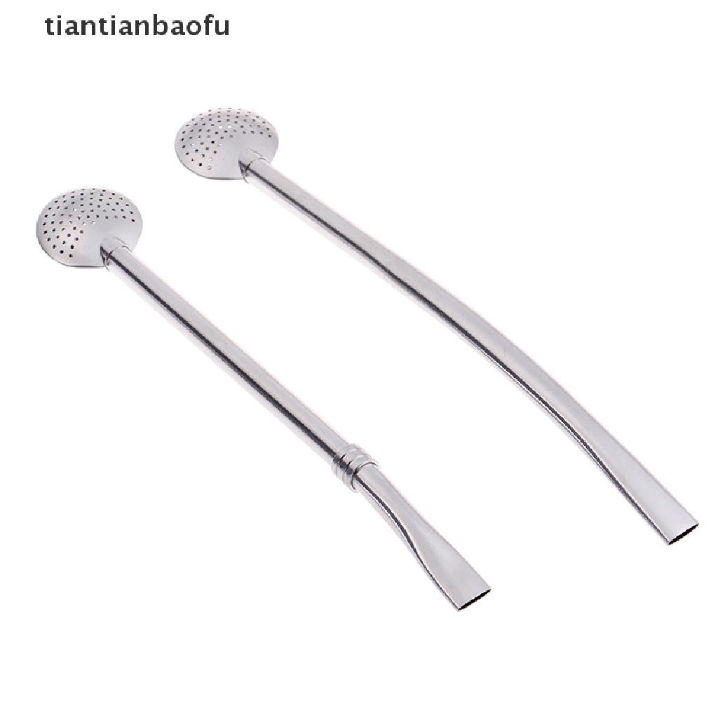 [tiantianbaofu] Yerba Mate Straw Tea Drinking Bombillas Filter Tubes Stainless Steel Straws Boutique