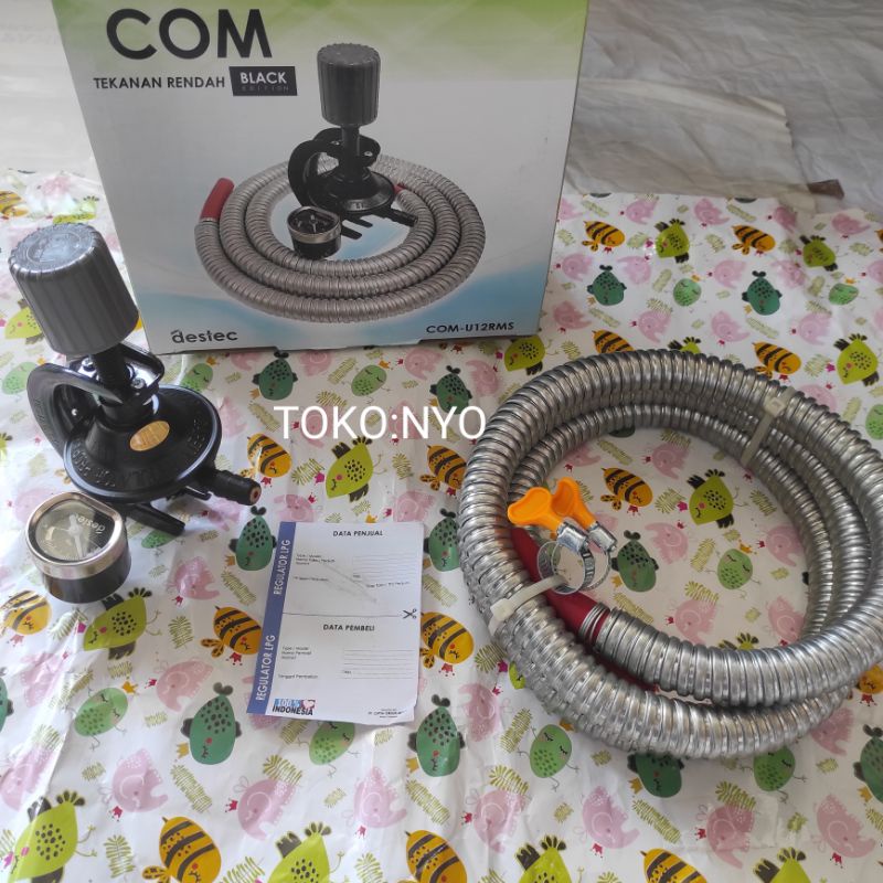 Selang Dan Regulator Kompor Gas LPG Tekanan Rendah Destec Com U12RMS