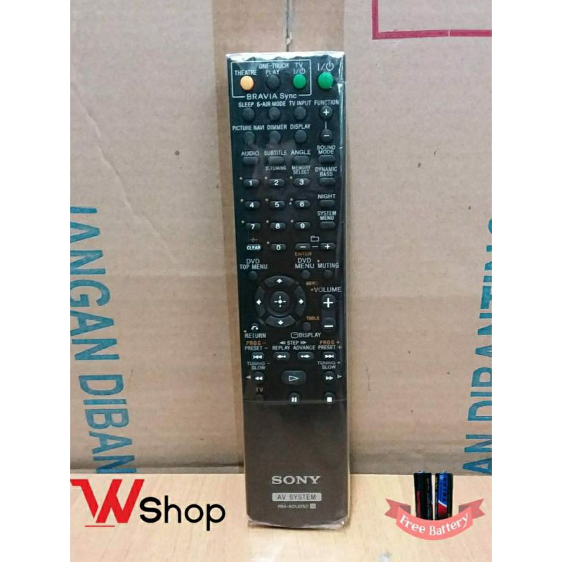 REMOT REMOTE DVD HOMTHEATER SONY ORIGINAL Y