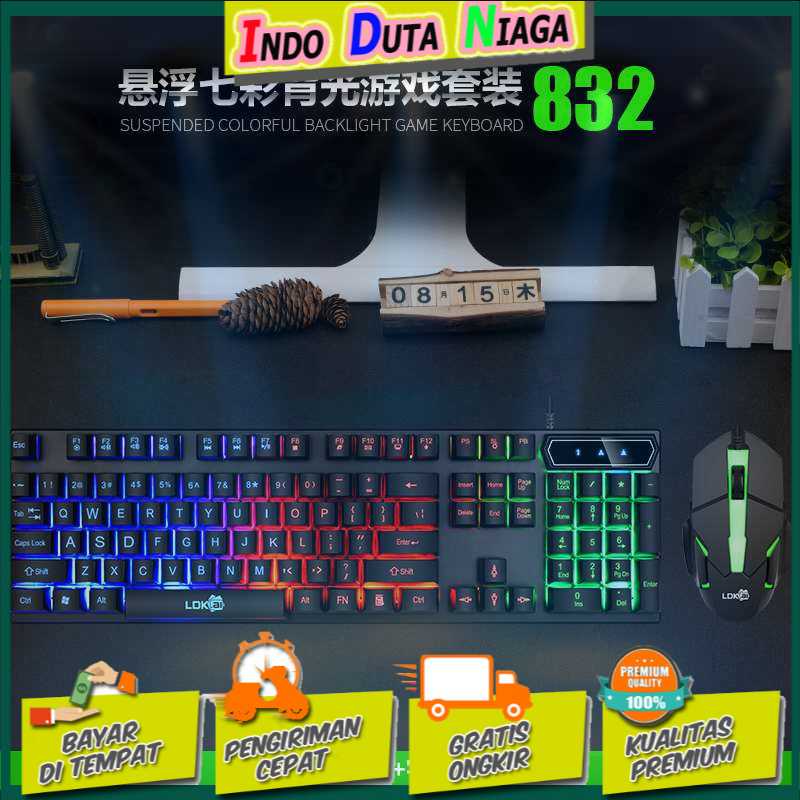 IDN TECH - LDKAI 832 Gaming Keyboard LED with Mouse