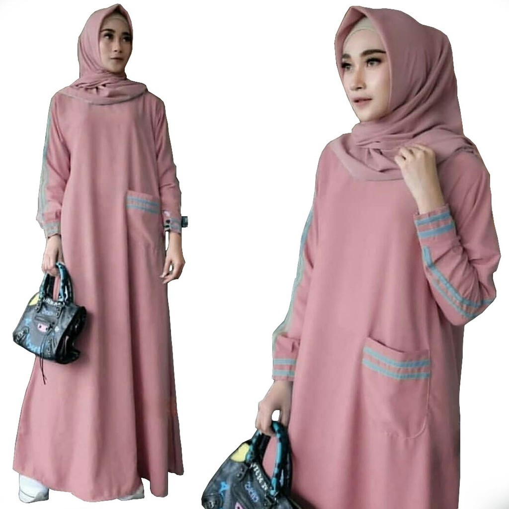 Bonita Dress | Moscrepe Premium | Gamis Sporty Terlaris