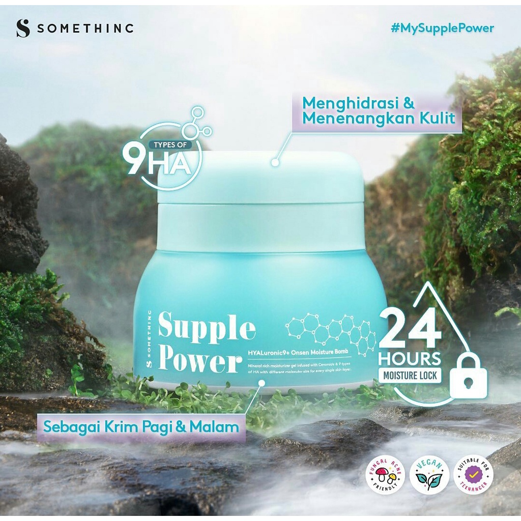 SOMETHINC Supple Power Hyaluronic9 + Onsen Moisture Bomb Gel