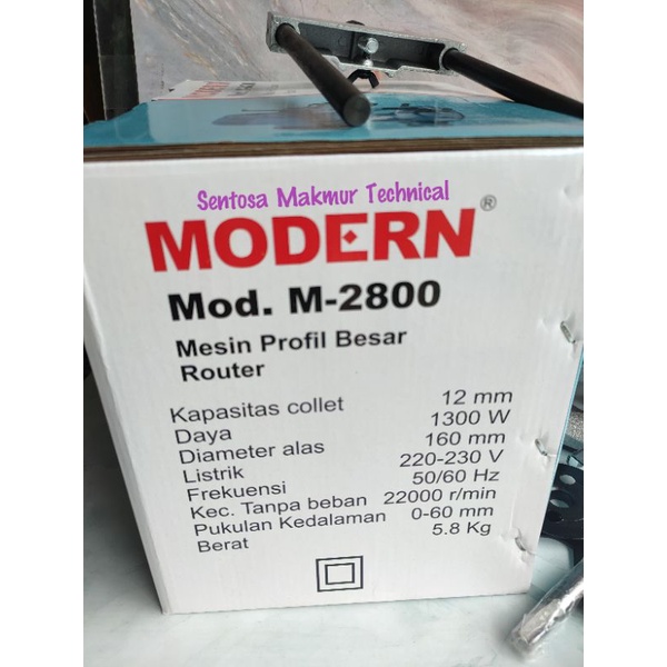 MODERN M2800 Router Wood Trimmer Besar Profil Kayu 2 Tangan M 2800