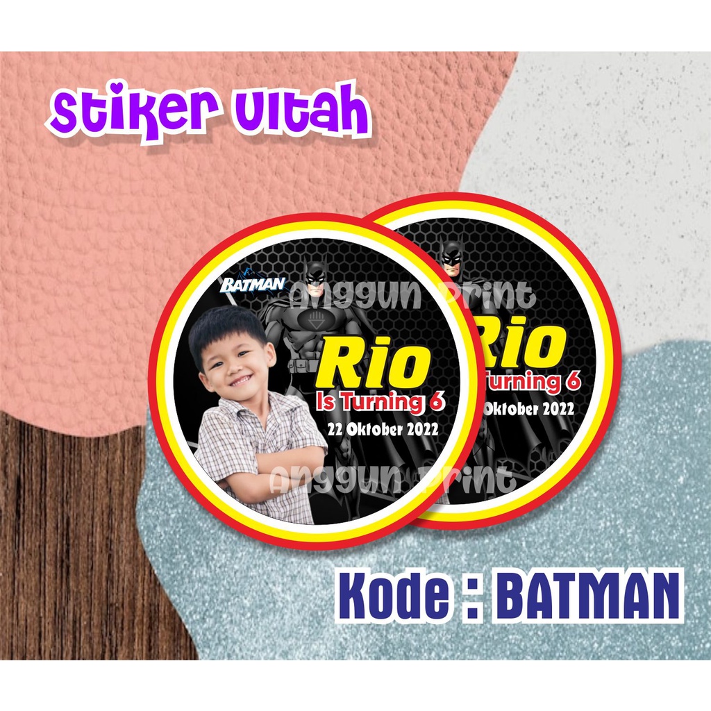 

souvenir ulang tahun anak unik stiker custom label bento little pony frozen unicorn spiderman ultramenstiker tumini
