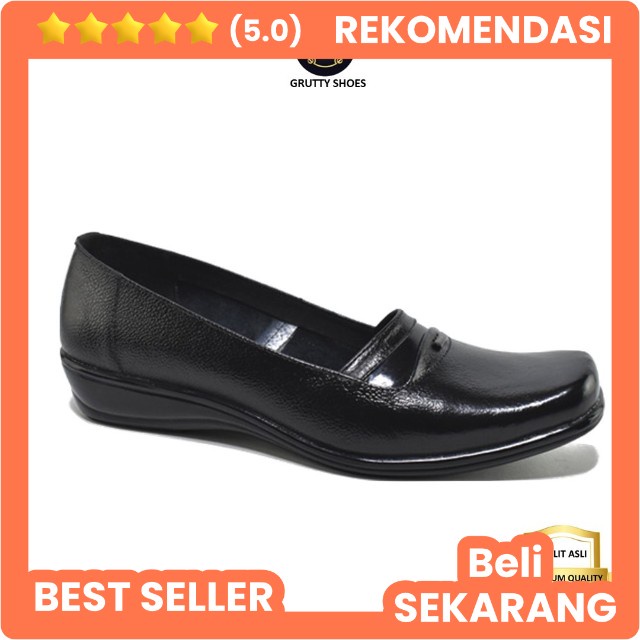 Grutty AX017 Sepatu Pantofel Wanita Kulit Asli Sepatu Formal Sepatu Pantopel Kerja Resmi Kantoran