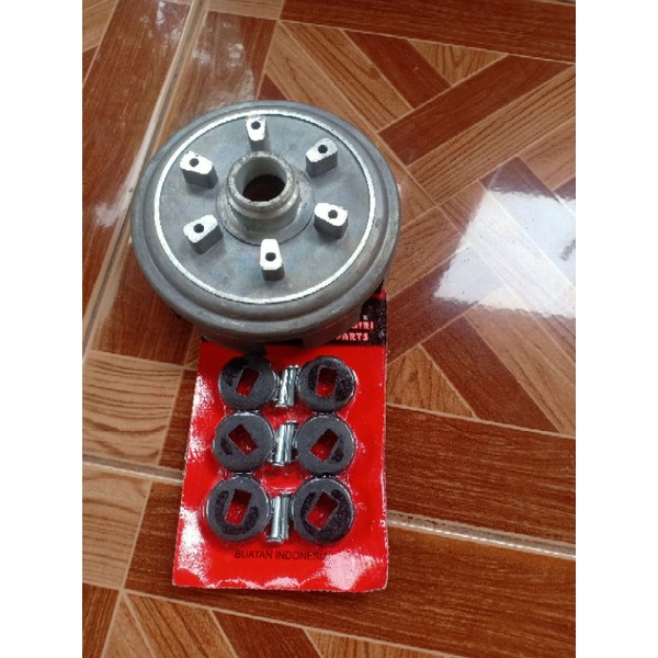 Almunium kopling house win Mangkok kopling house Honda win mangkok drafgear win plus karet engin Hon