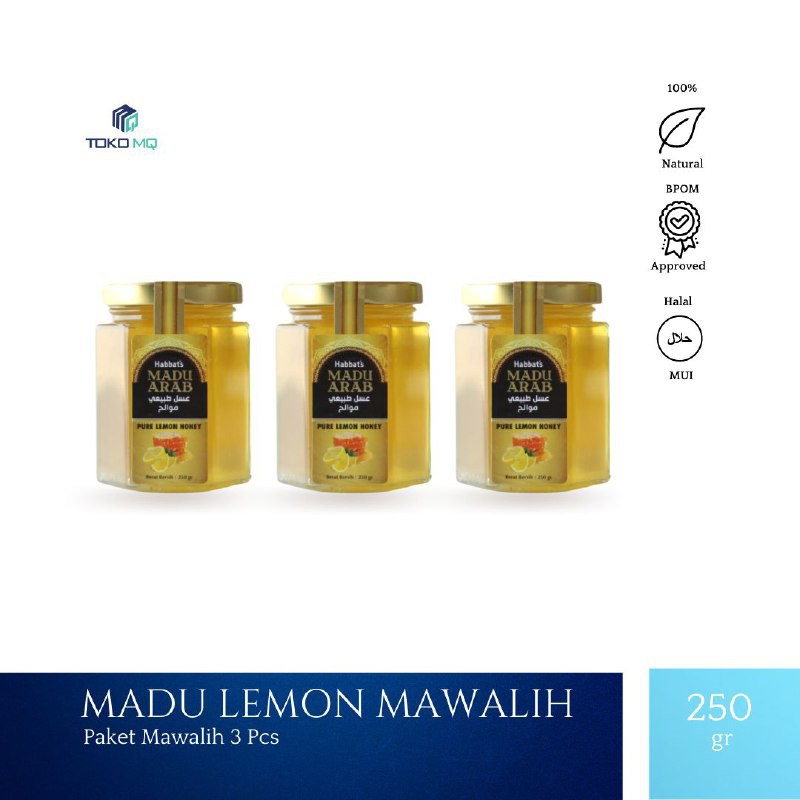 

paket 3 pcs madu mawalih paket keluarga sehat madu lemon