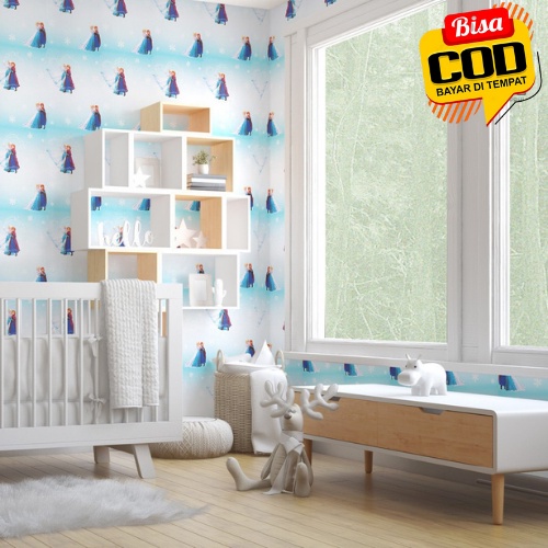 Walpaper Dinding Wallpaper Stiker Motif Karakter Frozen Wallpaper 3d Wallpaper Ruang Tamu Aesthetic Ukuran 45Cm X 5Meter