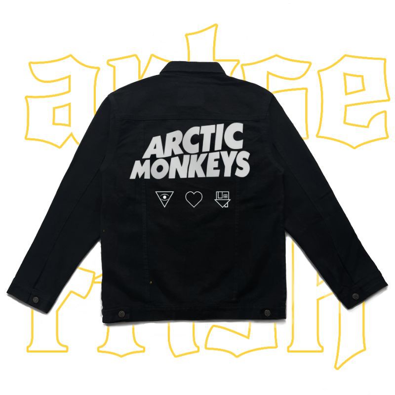 ARCTIC MONKEYS DENIM JACKET, ARTSERFISH CUSTOM