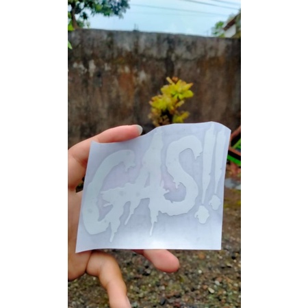 

stiker gass warna putih stiker skorlet