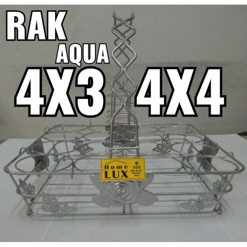 Rak Aqua. Keranjang Tempat Air Mineral Aqua Gelas Homelux